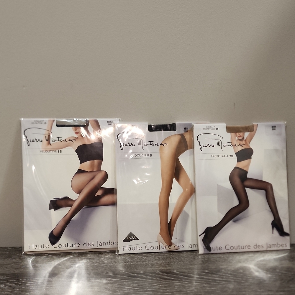 Pierre Mantoux Sheer Small Lightweight Set of 3 Tights